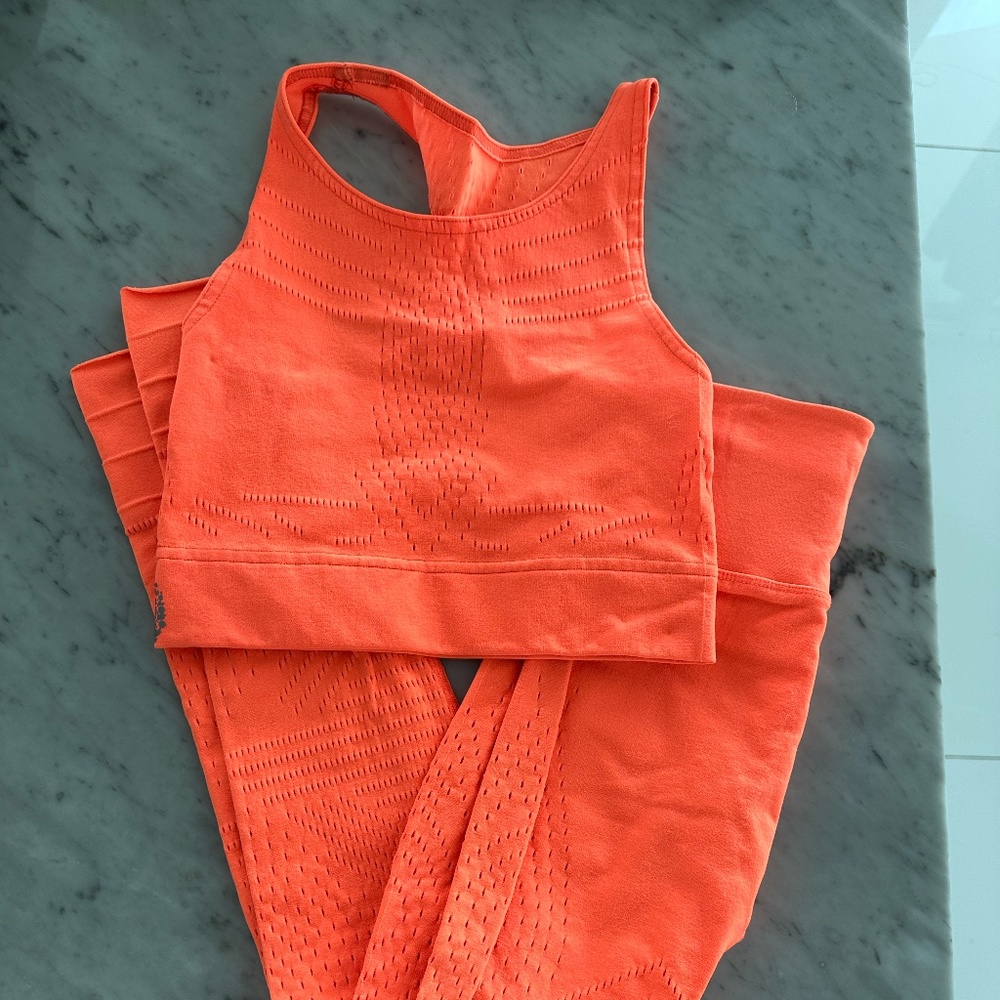 *SOLD* Free People Movement FP Movement Neon Orange Set